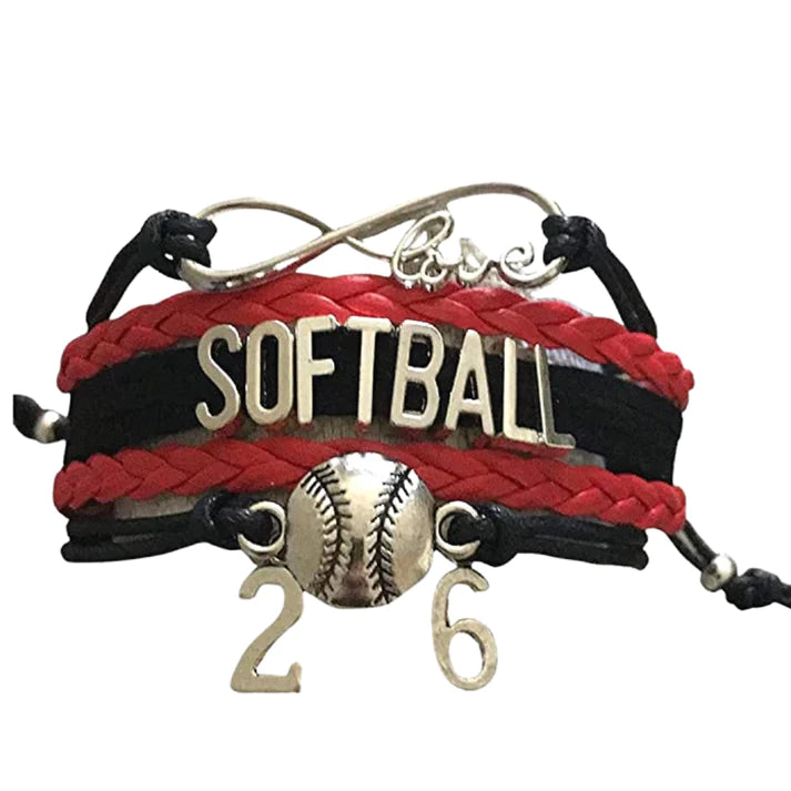 Girls Softball Bracelet - 21 Team Colors