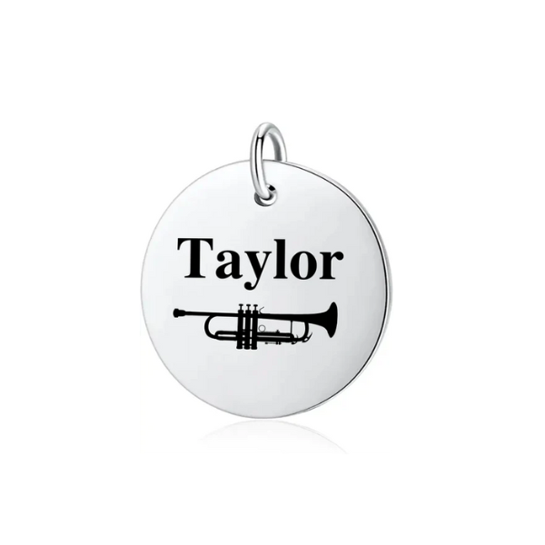 Personalized Trumpet Charm
