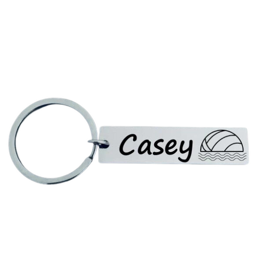 Personalized Waterpolo Keychain