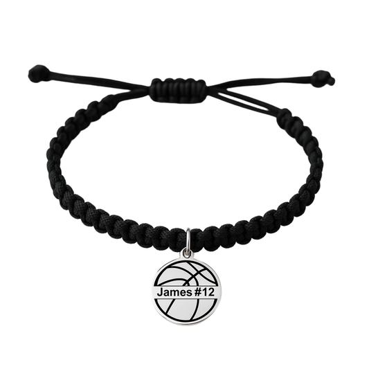 Personalized Basketball Rope Bracelet