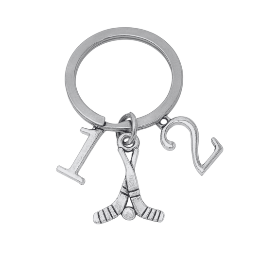 Personalized Ice Hockey Stick Keychain