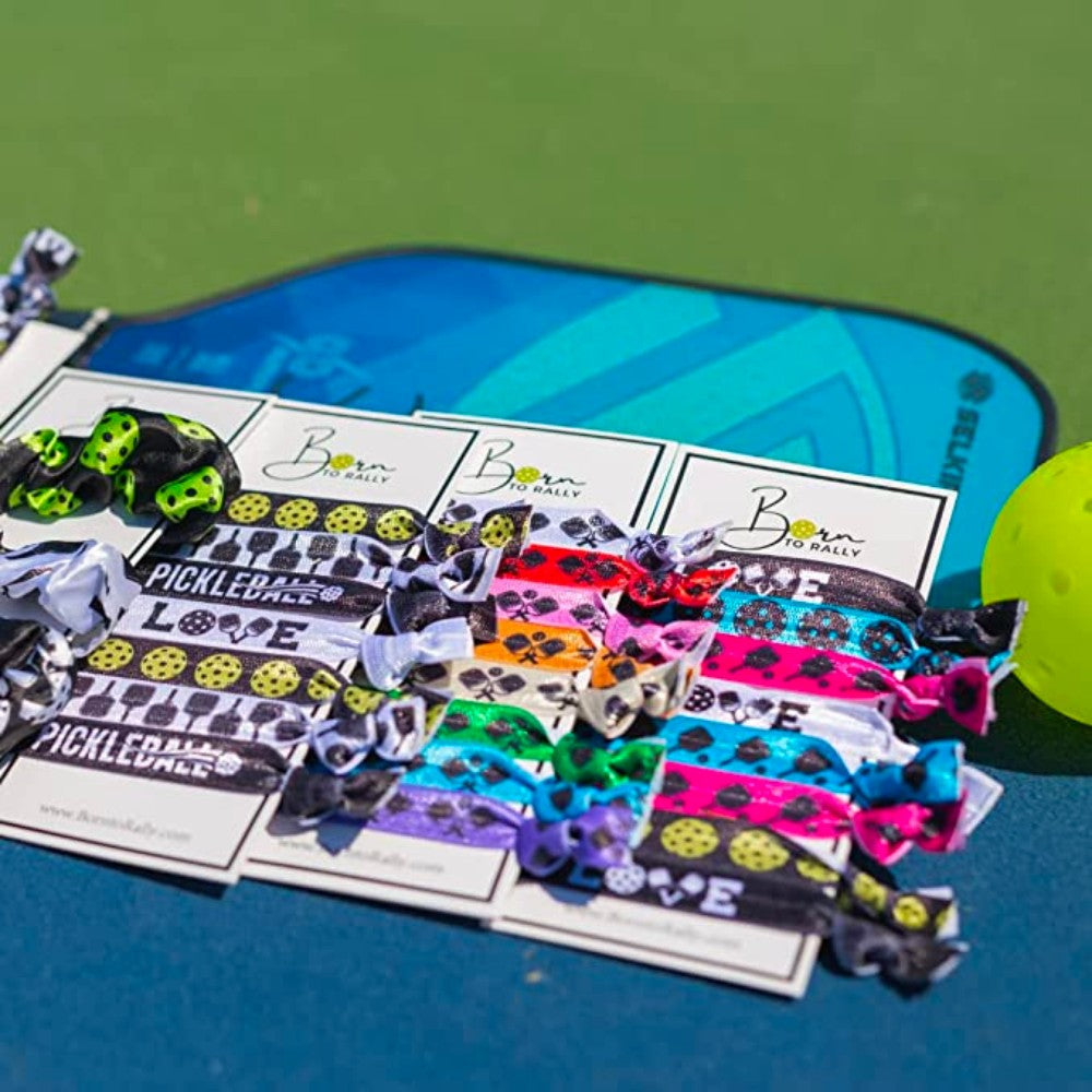 Pickleball Hair Ties on the Court
