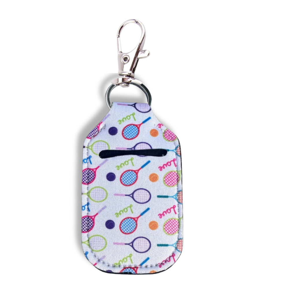 Tennis Hand Sanitizer Keychain