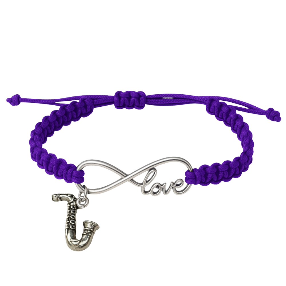 Saxophone Infinity Bracelet