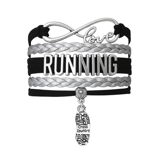 Cross Country Infinity Runner Bracelet