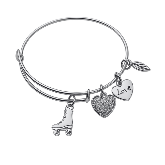 Roller Skate Bangle Bracelet