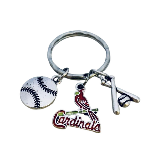 Saint Luis Cardinals Baseball Keychain