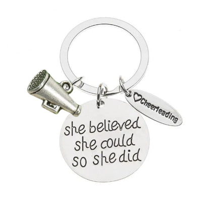 Cheer She Believed She Could So She Did Keychain