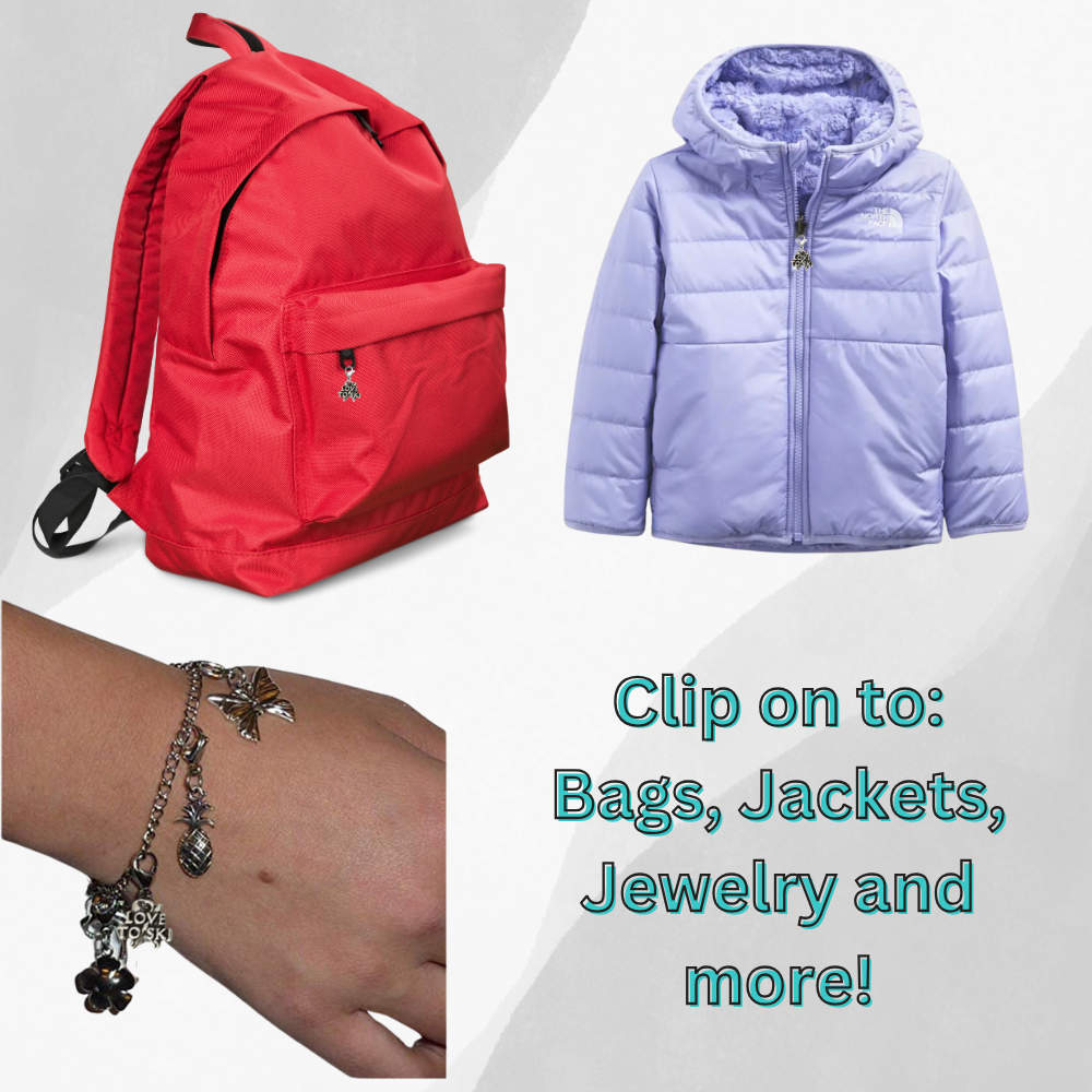 Dirt Bike Clip On Zipper Pull Charm