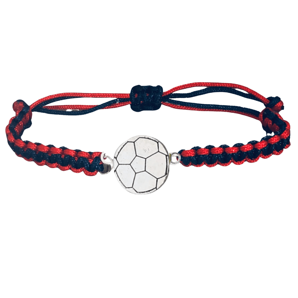 Silver Soccer Rope Bracelet - Pick Color