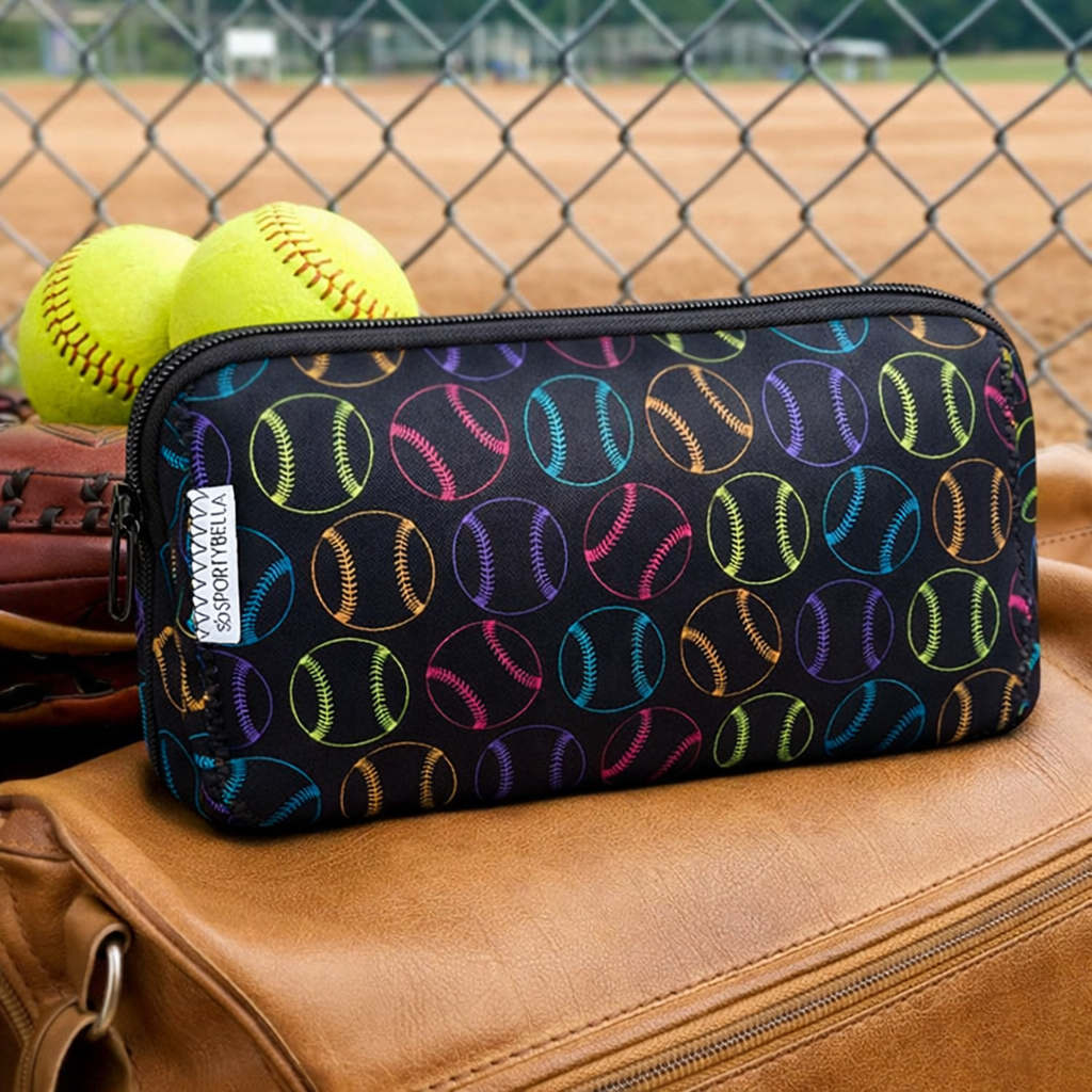 Softball Cosmetic Bag