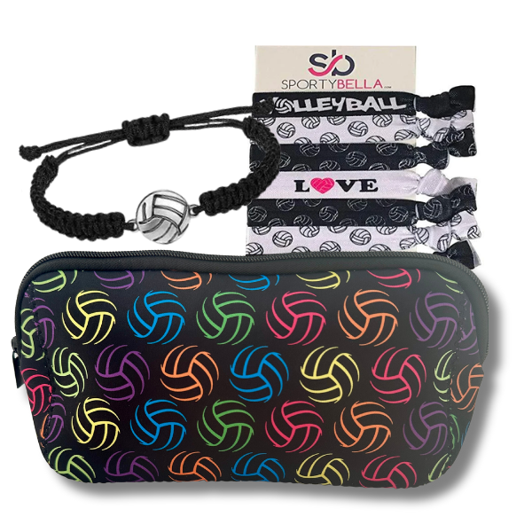 Volleyball Cosmetic Bag Gift Bundle