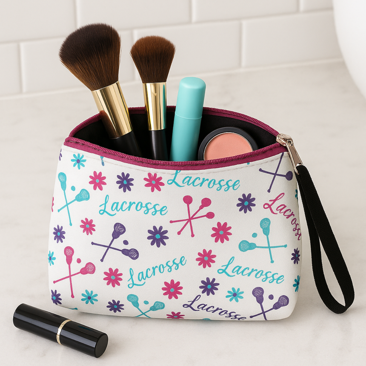Lacrosse Small Wristlet Pouch Purse