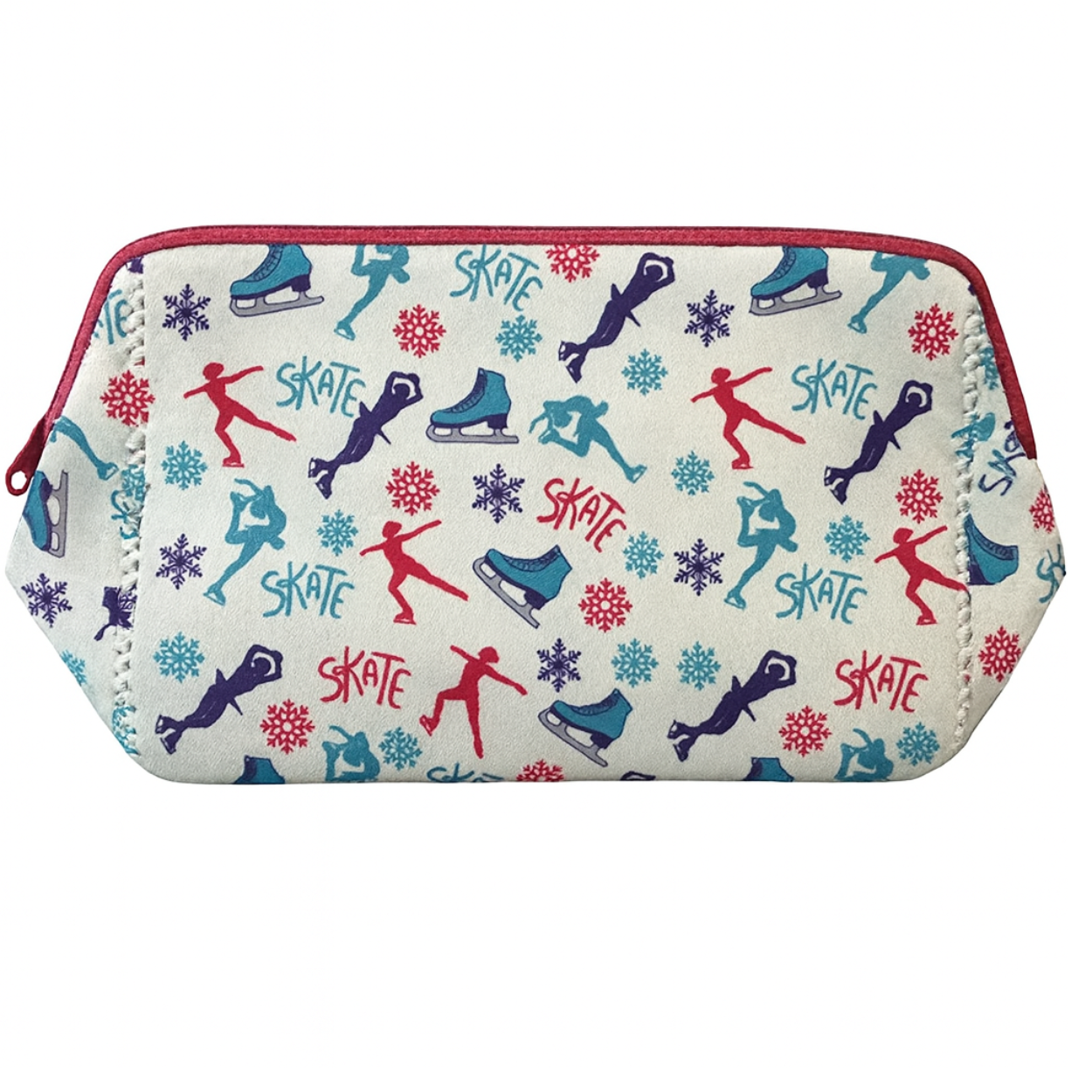 Figure Skating Pink Cosmetic Bag