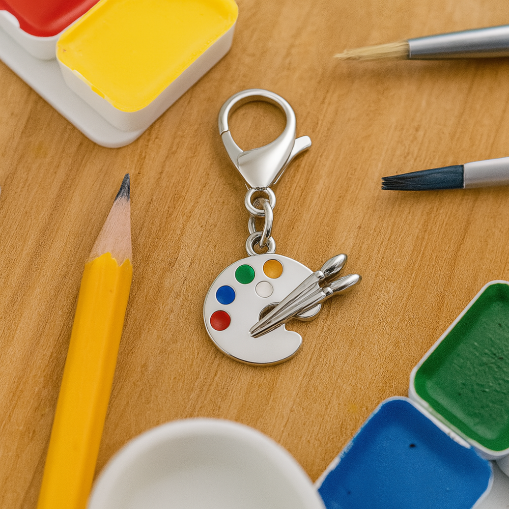 Artist Paint Clip On Zipper Pull