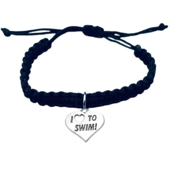 Swimming Adjustable Rope Bracelet - Pick Color & Charm