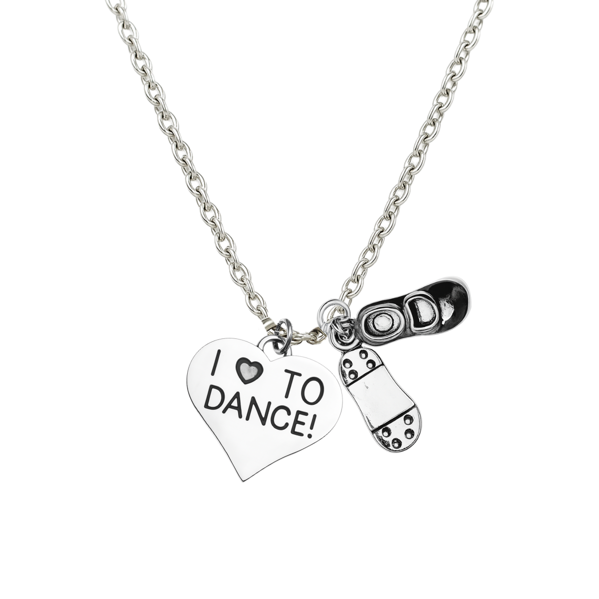 Tap Dance Birthstone Necklace - Choose the Charm