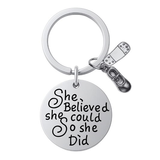 Tap Dance Keychain - She Believed She Could So She Did