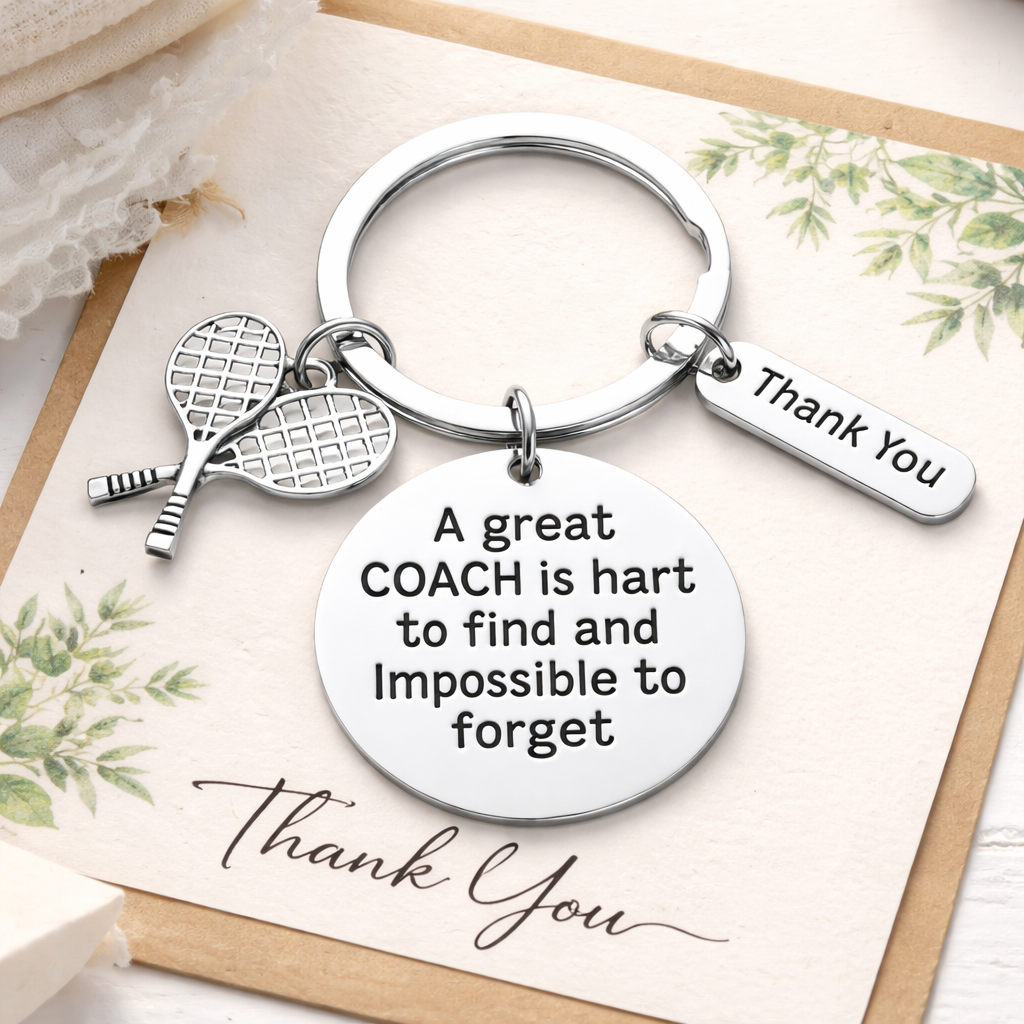 Tennis Great Coach is Hard to Find Keychain