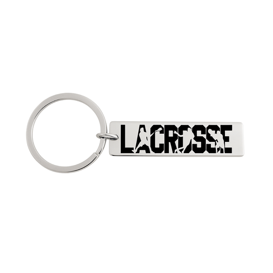 Boys Lacrosse Bar Keychain