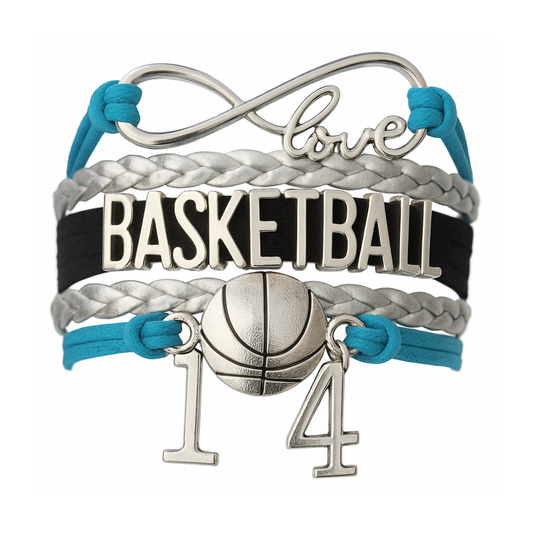 Personalized Basketball Bracelets - 16 Team Colors