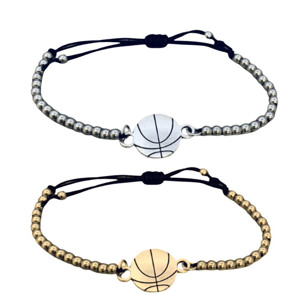 Basketball Adjustable String Bracelet