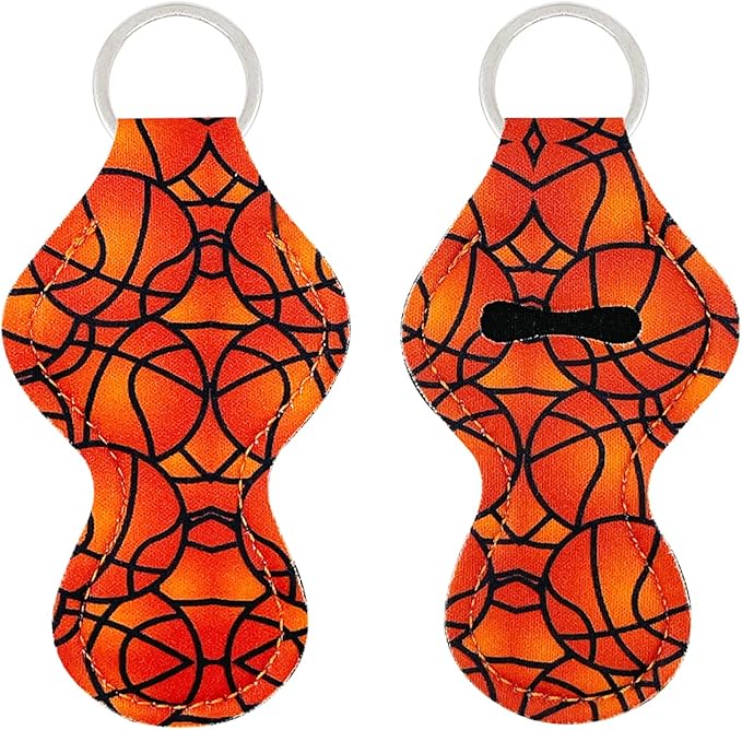 Basketball Chapstick Holder Keychain