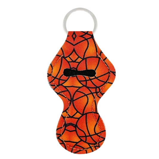 Basketball Chapstick Holder Keychain