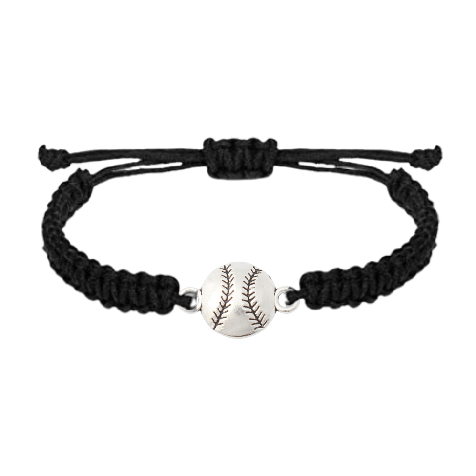Adjustable Baseball Rope Bracelet Made in the USA SportyBella