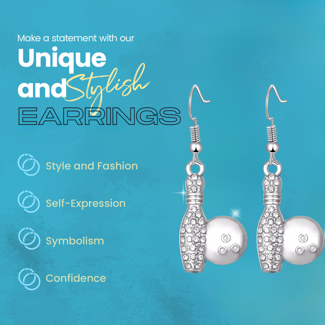 Bowling Earrings- Pick Style