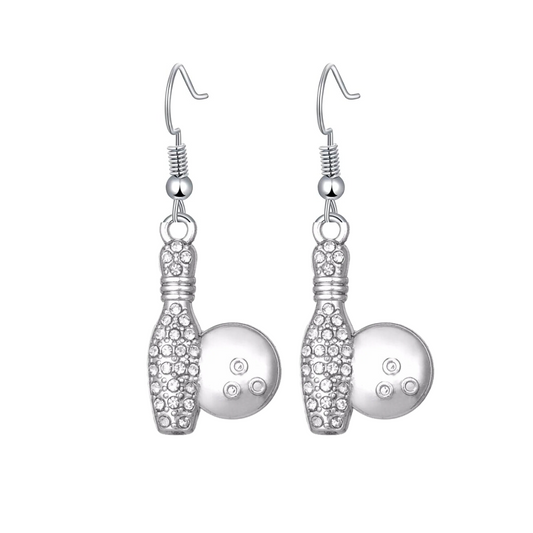 Bowling CZ Earrings