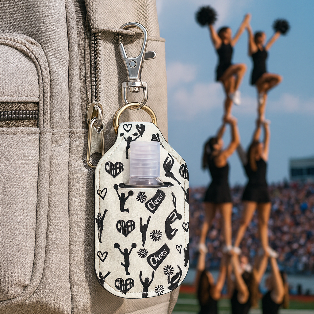 Cheer Clip On Hand Sanitizer Holder