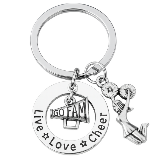 Live Love Cheer Keychain