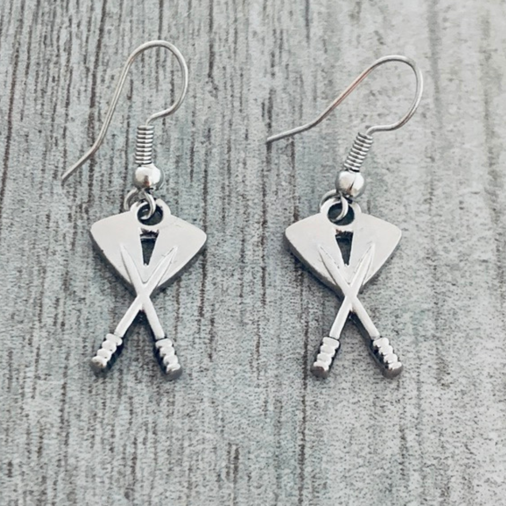 Crew Rowing Dangle Earrings- Pick Color