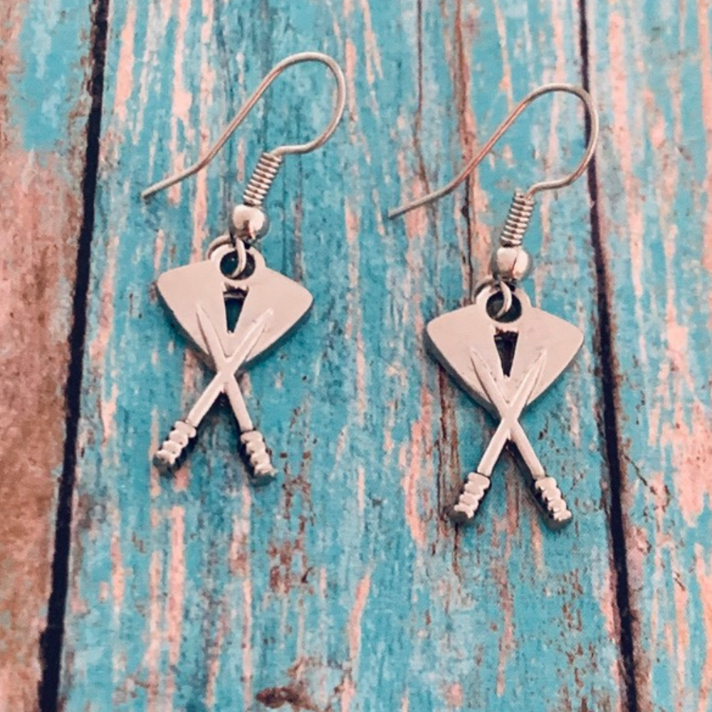 Crew Rowing Dangle Earrings- Pick Color