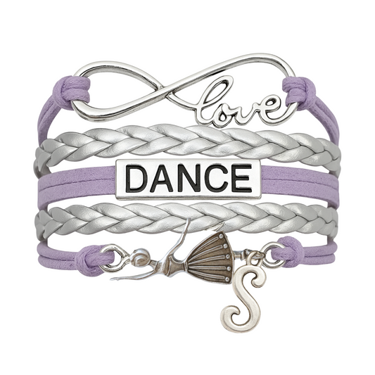 Custom Dance Infinity Bracelet with Initial Charm