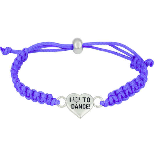Love to Dance Heart Rope Bracelet