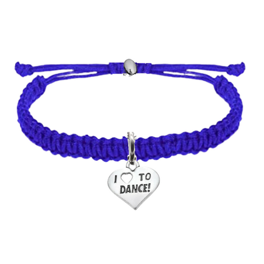 Love to Dance Adjustable Rope Bracelet