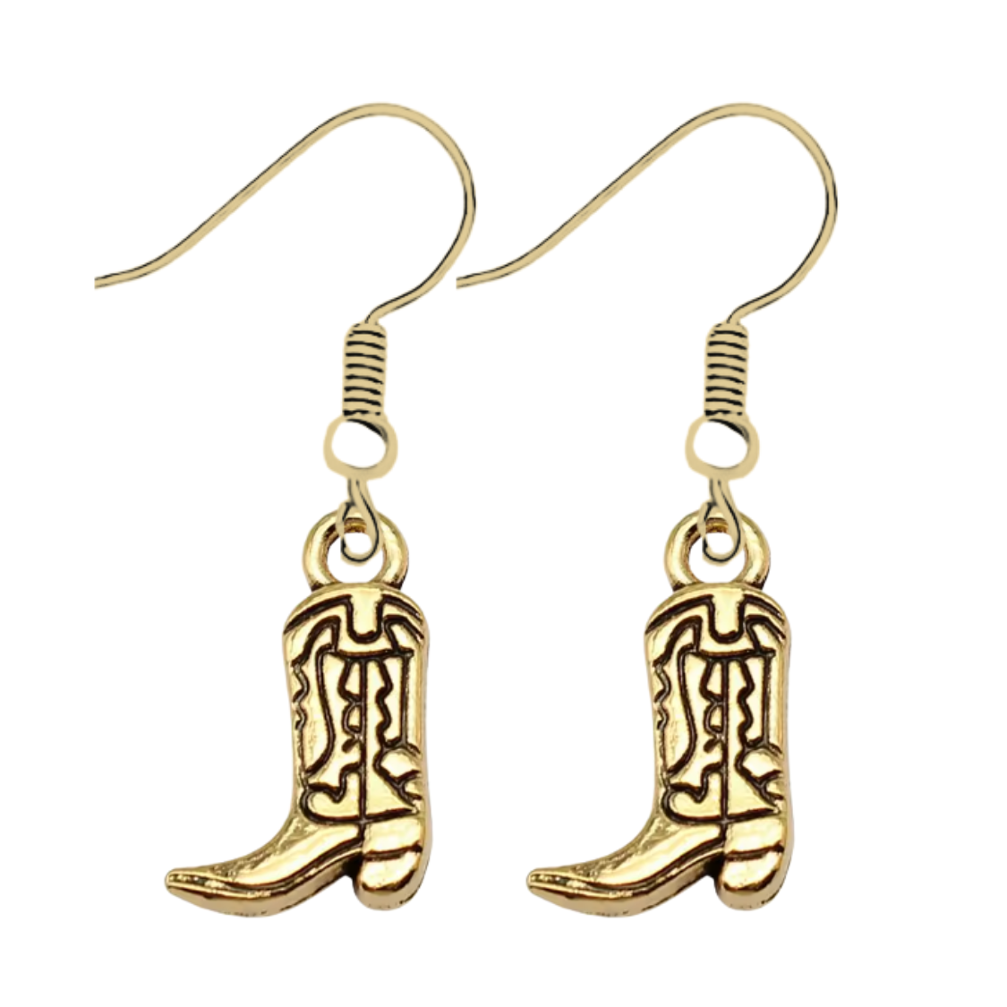 Cowgirl Boot Dangle Earrings