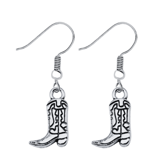 Cowgirl Boot Dangle Earrings