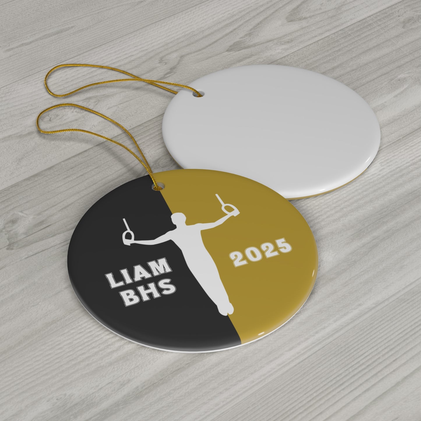Personalized Gymnastics Christmas Ornament