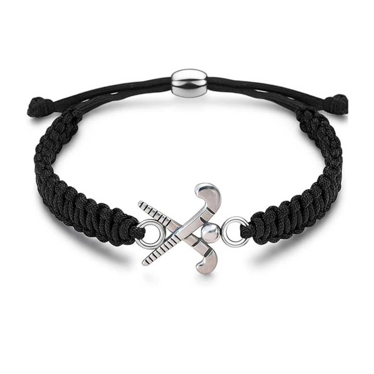 Field Hockey Rope Bracelet with a Charm - US Made - SPORTYBELLA