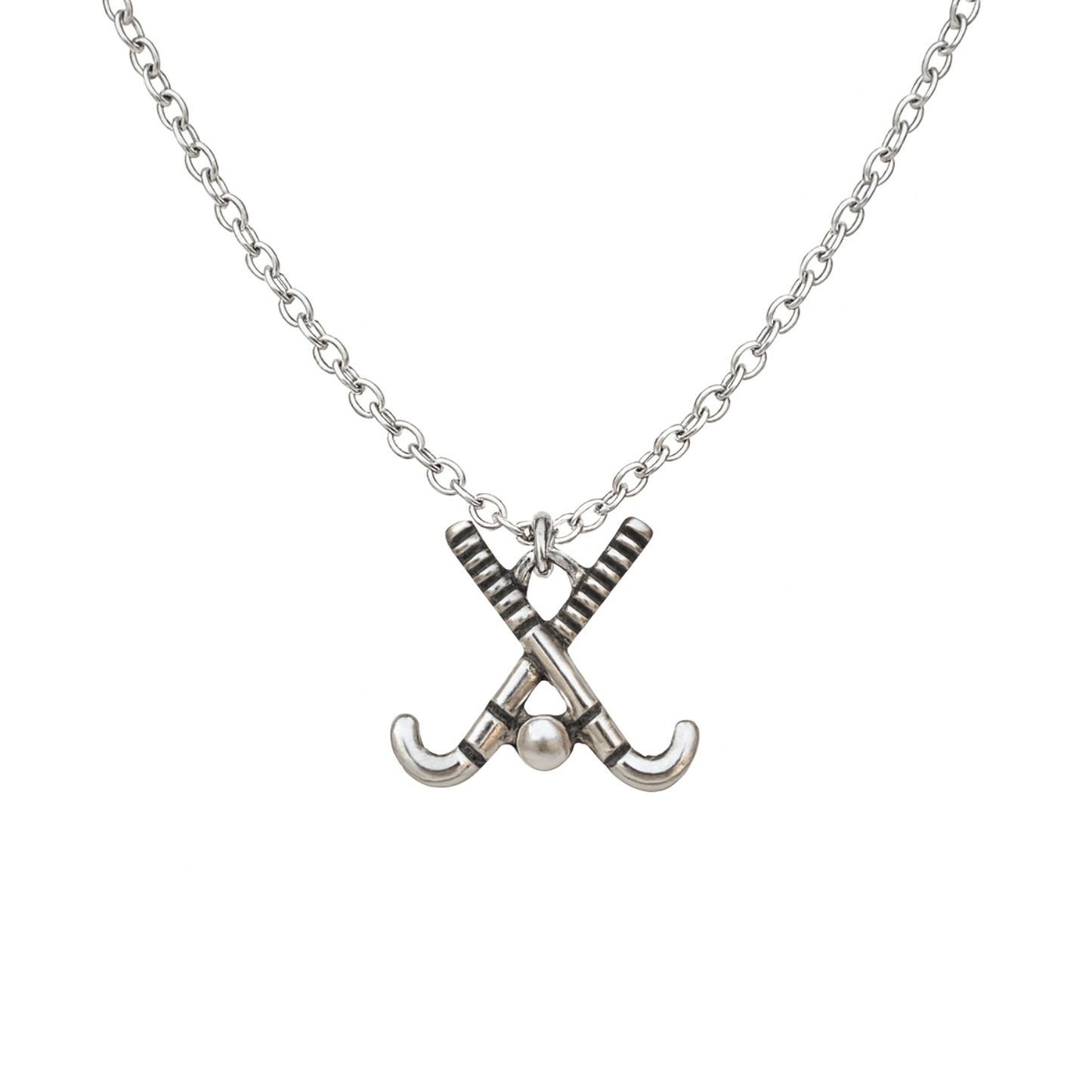 Field Hockey Sticks Pearl Necklace