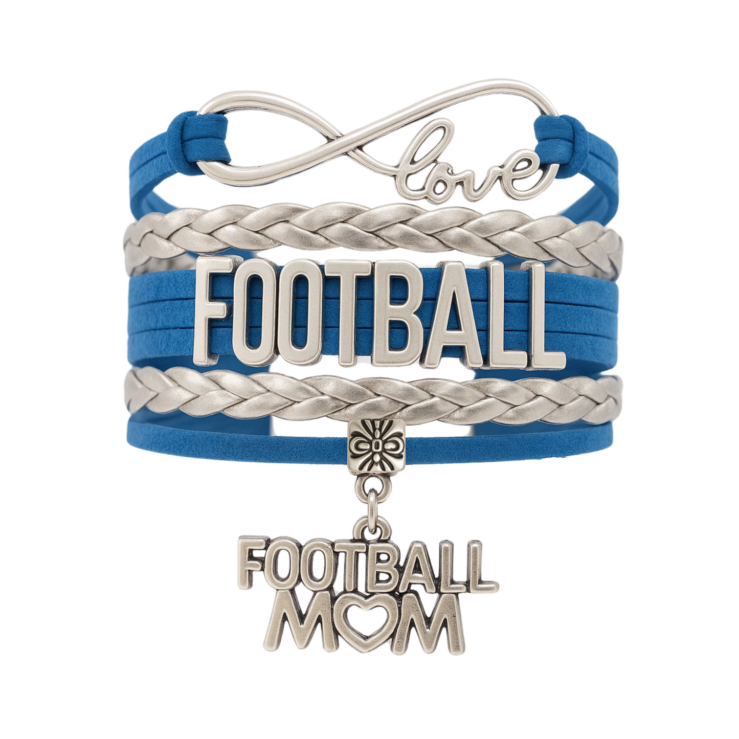 Football Mom Infinity Bracelet- Pick Colors