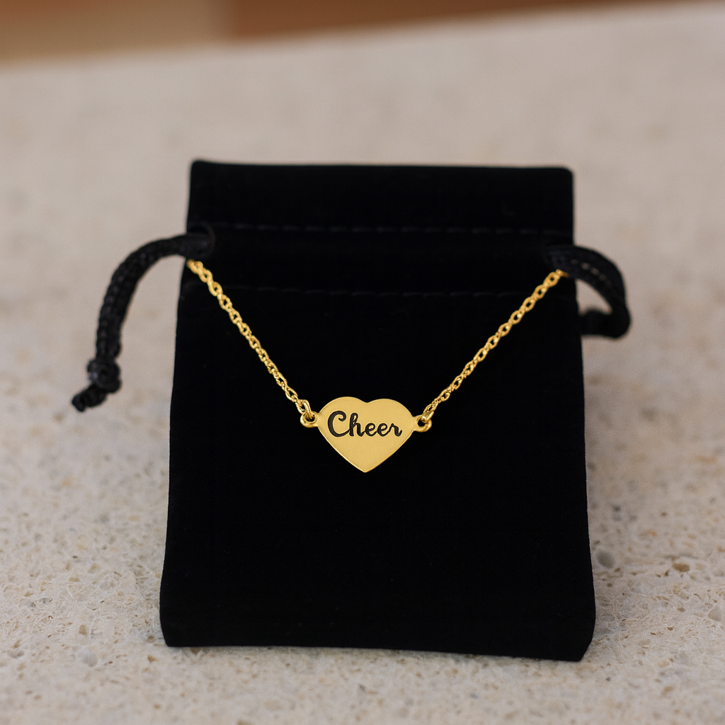 Cheer Connector Heart Necklace