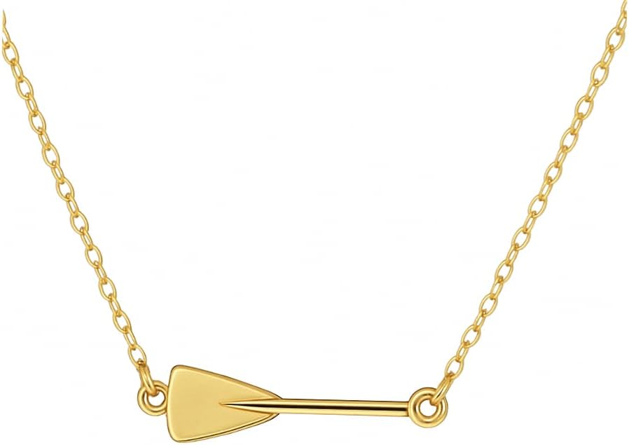 Gold Rowing Connector Necklace