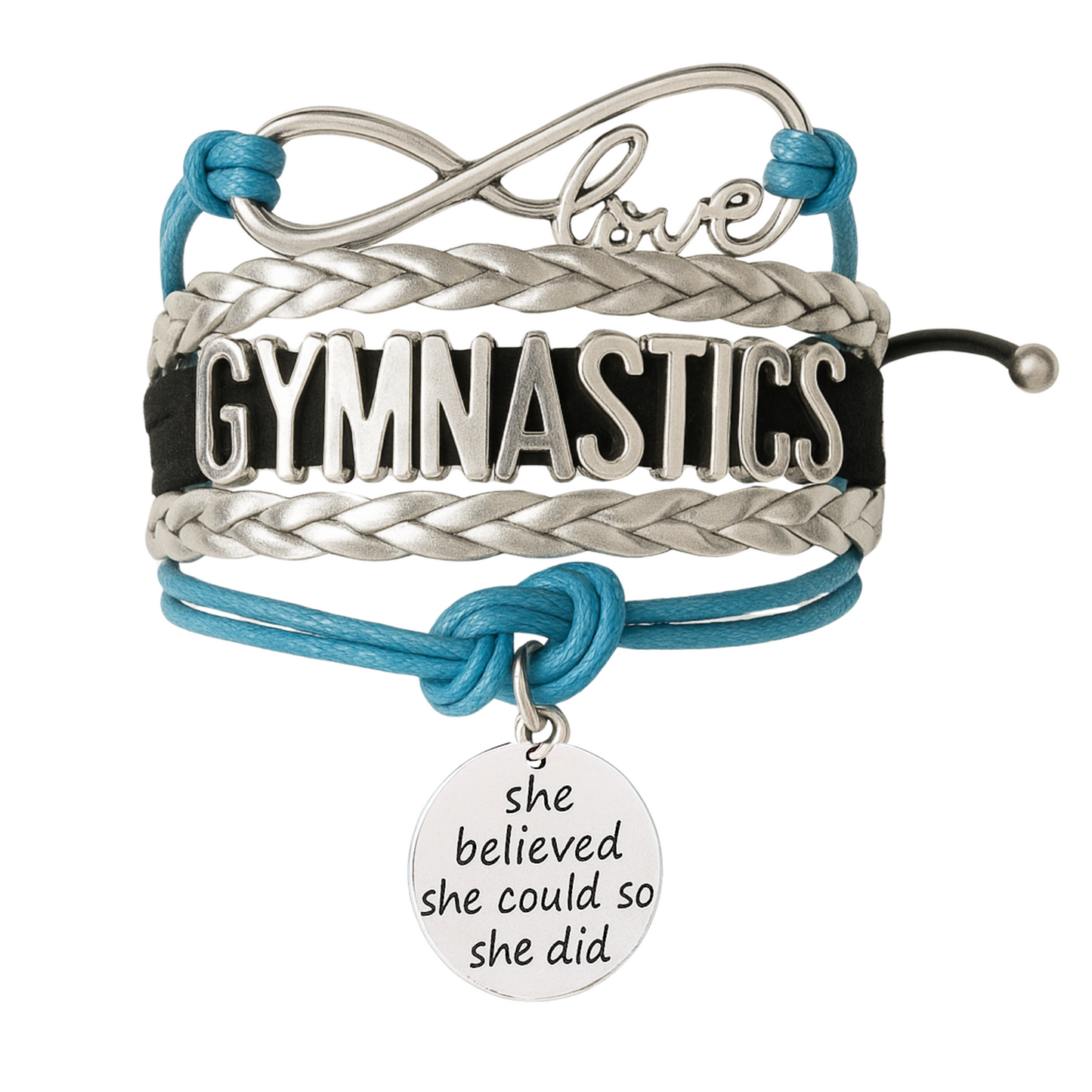 Girls Gymnastics She Could Infinity Bracelet- 13 Colors