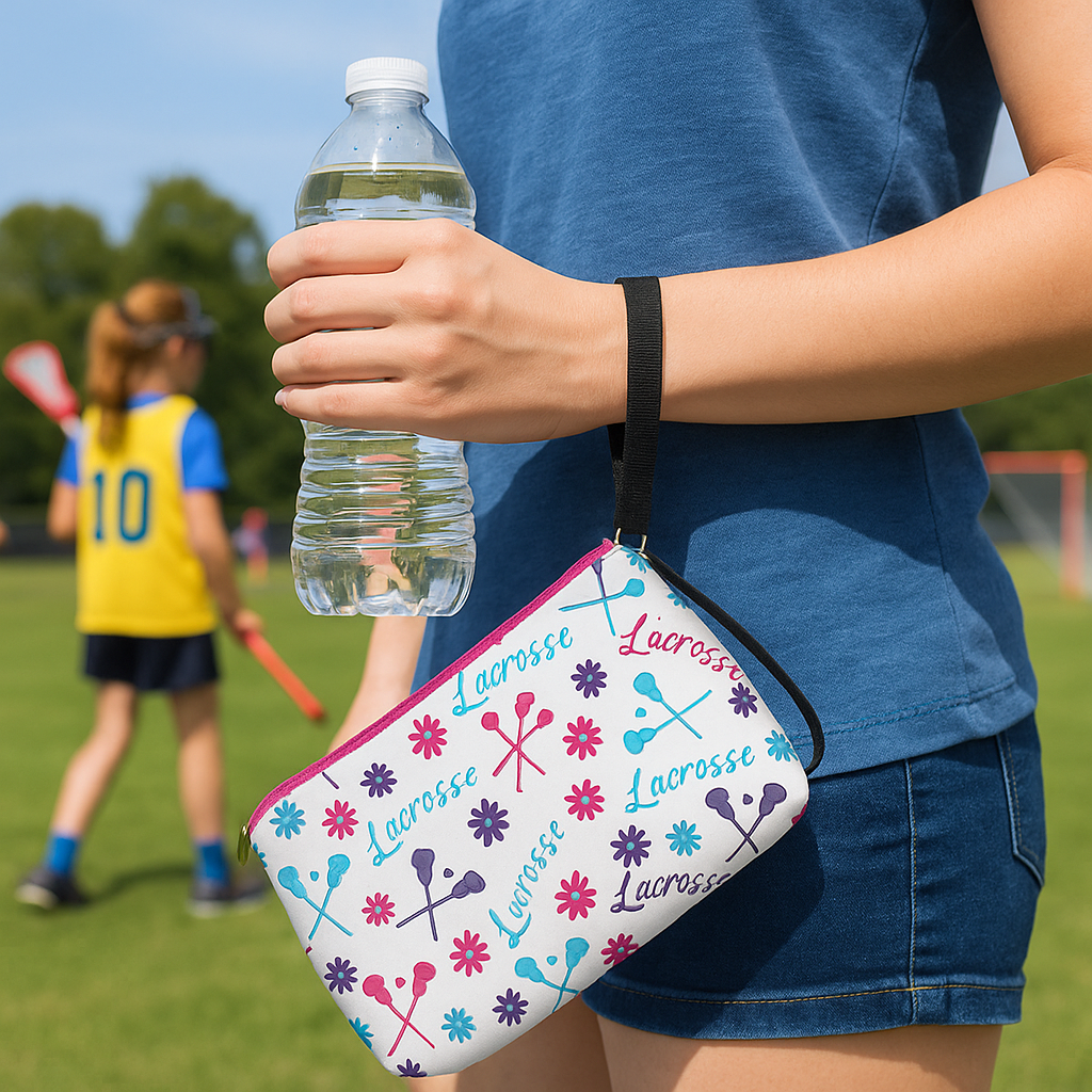 Lacrosse Small Wristlet Pouch Purse