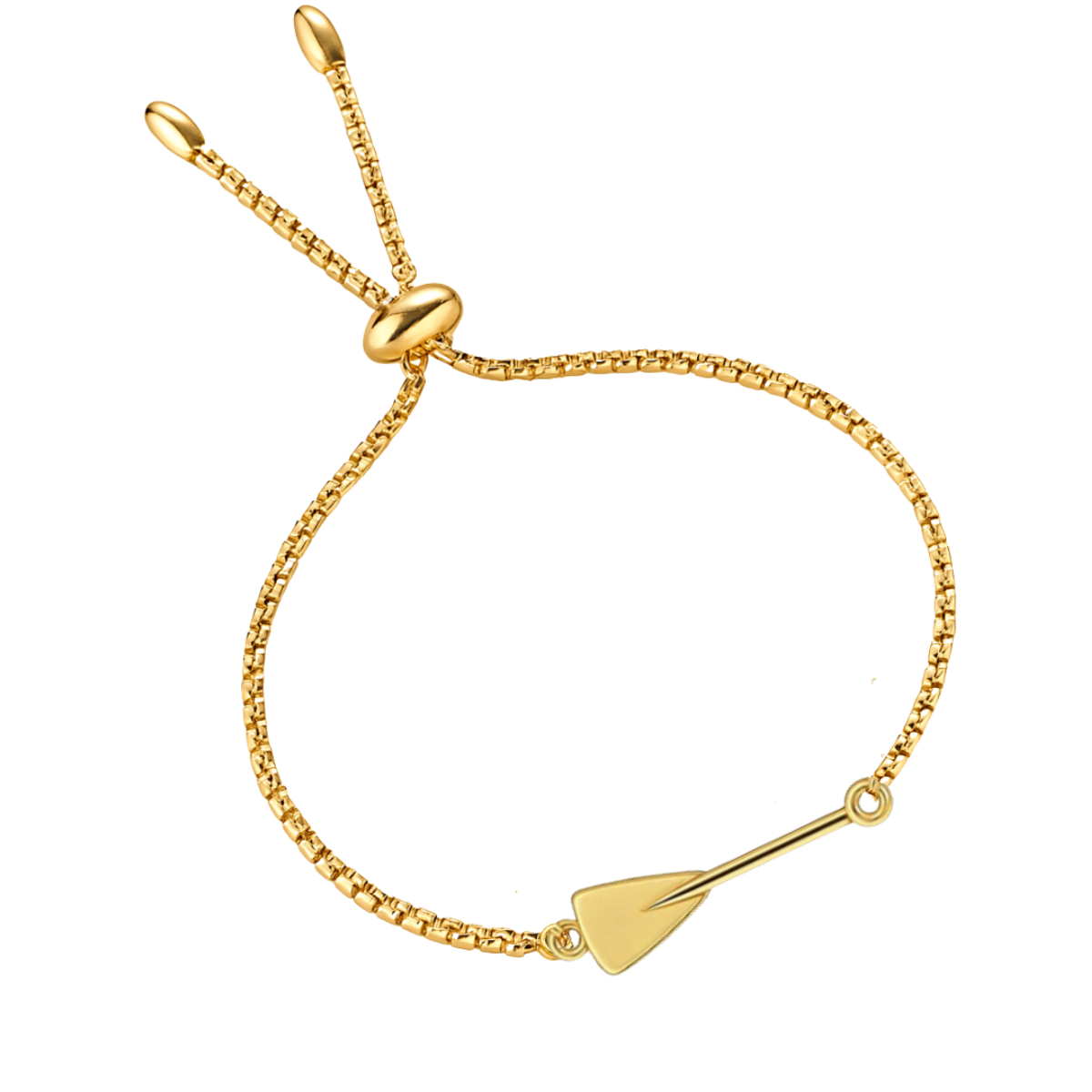 Rowing Charm Slider Bracelet