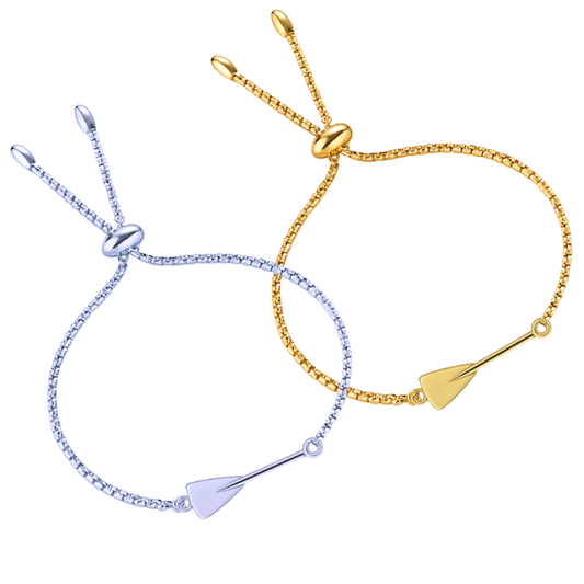 Rowing Charm Slider Bracelet